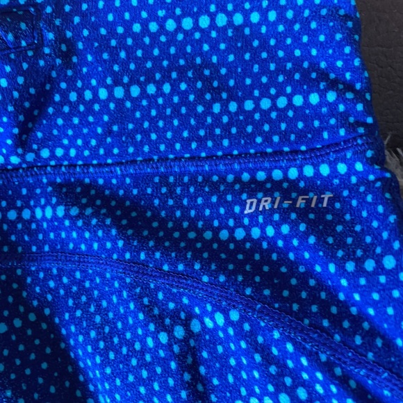 NIKE DRY-FIT Blue & Teal 3/4 length Running Pants - Picture 8 of 10